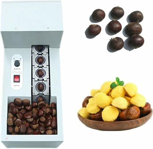 XSDAJSD Macchina per sgusciare Castagne, Macchina per Il Taglio Automatico di Castagne, Macchina per sgusciare Multifunzionale, Adatta per ristoranti (Doppia Catena)