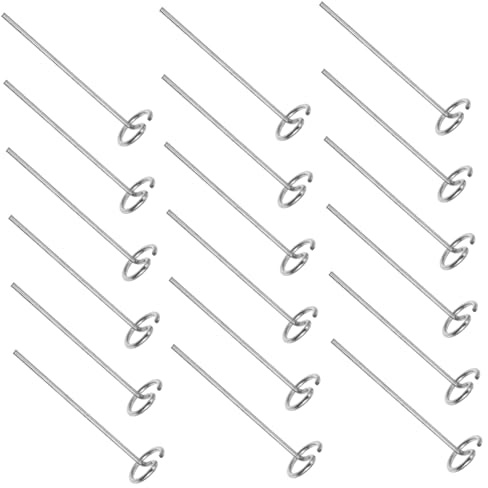 Parliky 20 pièces Piquets Métalliques Jardin Fixation Gazon Synthétique Piquets Paysage Résistant pour Canopies et Tentes Installation Facile Usage Extérieur