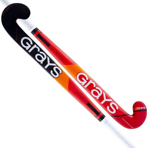 GRAYS Stick Hockey 100i Ultrabow Indoor Nero/Rosso Bastone Hockey Sala 100i UB (37.5)