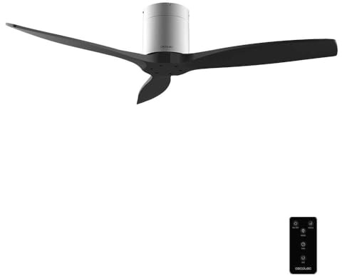 Cecotec Deckenventilator EnergySilence Aero 5400 Classic Iron&Black | 40-W-DC-Motor, 132 cm, 3 Flügel, 6 Stufen, Fernbedienung, Timer bis 8 Std., Sommer-/Wintermodus