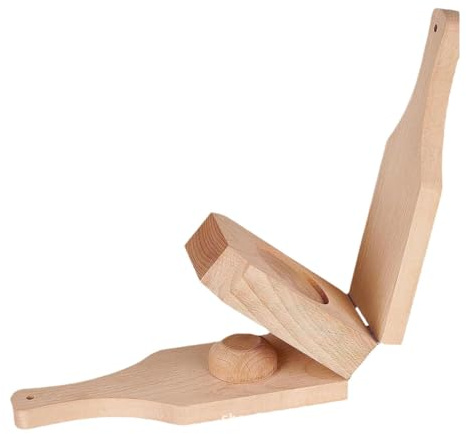 Spremiapiantaggine – Modanatore di cesto in legno, strumento per schiacciapatate in legno massello, forma profonda | design cestino da 2,3 pollici, maniglia facile da afferrare per