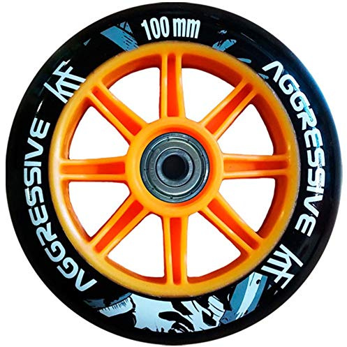 KRF The New Urban Concept AGR 100 mm 2 x Rollen Stunt Scooter + Kugellager ABEC, Schwarz, Einheitsgröße