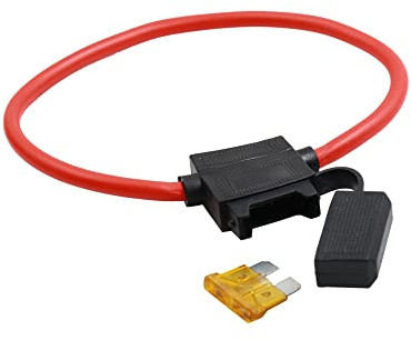 Sourcingmap Porte-fusible standard de voiture avec fusible 5 A DC 32 V 10 AWG