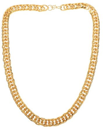 YeahiBaby Men Imitation Golden Necklace Chunky Link Chain 23.62In Hip Hop Style Neck Decor for Casual Party