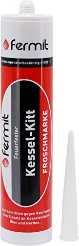 Mastic pour chaudière et four Résistant au feu Étanchéité des gaz de combustion 310 ml Résistant à +1000 °C