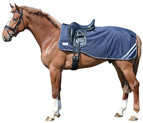 EQuest Ausreitdecke Turnout Kingston, 600D in Navy, Größe:S