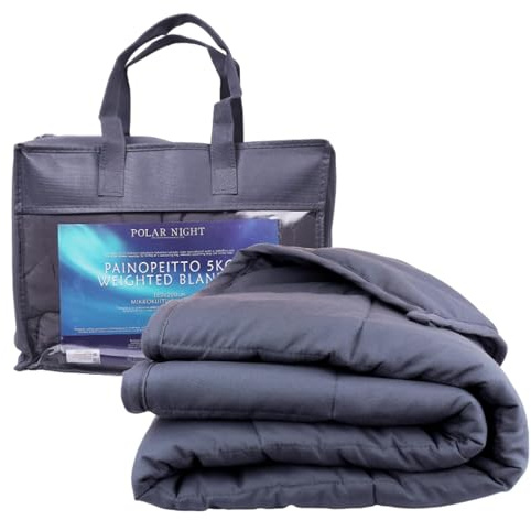 Polar Night Gewichtsdecke für Erwachsene 135 x 200 cm, 11kg - Weighted Blanket für tiefen Schlaf, Schwere Decke, Therapiedecke aus 100% Mikrofaser, Entspannungsdecke Oeko-TEX® 100 Standard Bettdecke
