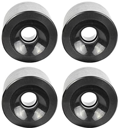 Colcolo 70mm Longboard PU Rollen Ersatz Skateboard 78A Härte Räder für glattes Cruisen, Schwarz