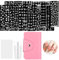 Cozlly 12 Pcs Plantillas para Uñas con y Bolso,Nail Art Stamping Placas Uñas,Nail Stamping Kit,Plantilla Estampado de Uñas Sello,Raspador Silicona Nail Art Stamper,para Nail DIY