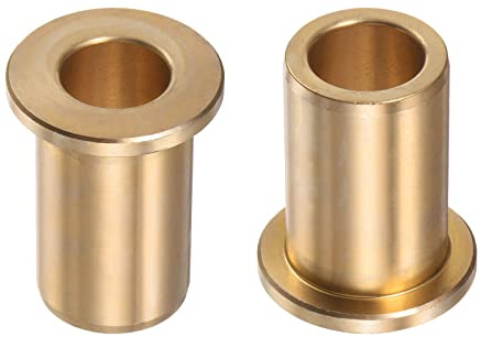 QUARKZMAN 2 Stück Flansch Gleitlager Hülse 13mm Bohrung 19mm AD 30mm Länge 3mm Flansch Dicke Bronze Buchse Selbstschmierende Gleitbuchsen Hülse für Industrielle Ausrüstung