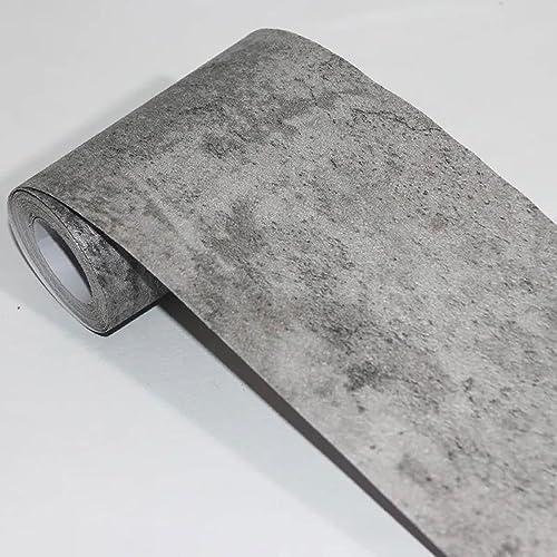 Dostear BordüRe Selbstklebend Kinderzimmer Tapeten Wohnzimmer Wanddeko Badezimmer 3d Fliesenaufkleber Wandleisten grau 7 20x1000cm