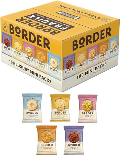 Borders Biscuits Ultimate Assortment - Shortbread Rings, Butterscotch Crunch, Viennese Whirls, Chocolate Cookies, Golden Oat Crumbles - Assorted Scottish Biscuits & Cookies Selection Box 1