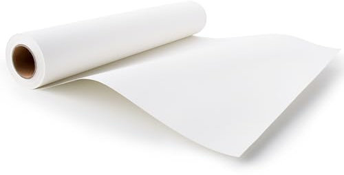 44cm Wide*25M Long White Drawing Paper Roll - Roll of Paper for Kids Painting, Sketching, Easel, Bulletin Board, Wall Art, Gift Wrap (44CM X 25M)