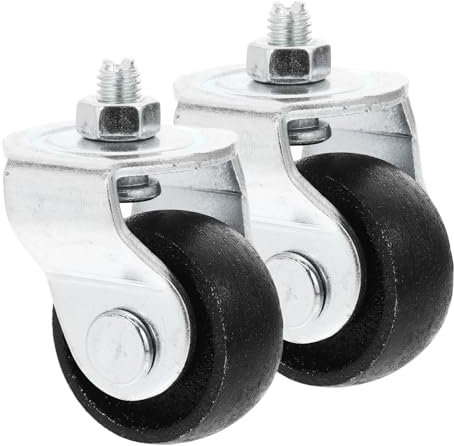 Anneome Hydraulische Wagenheber Lenkrollen 2 Stück Schwerlast Metallräder 2-tonnen Horizontalheber Zubehör Für Werkstatt Und Garage