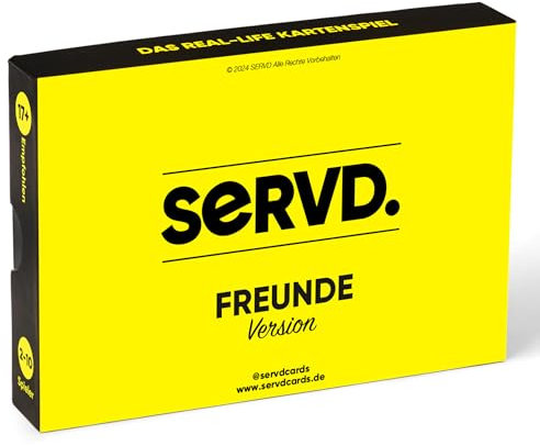 SERVD – Freunde Version – Das Real-Life Kartenspiel für Freunde