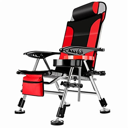 TLTDSMYF Klappstuhl Dicker Klapp-Angelstuhl Multifunktions-Ultraleichter tragbarer Tisch-Angelstuhl All-Terrain-Liege-Angelstuhl gut