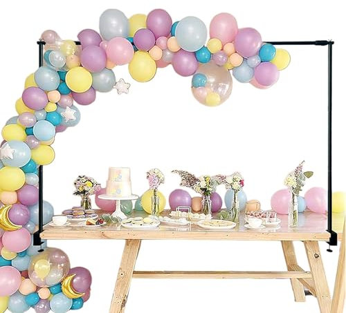 Supporto per da tavolo, per palloncini, telaio in metallo regolabile, da tavolo, riutilizzabile, per matrimoni, Natale, compleanno