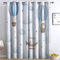 XCQHZYQ Cortinas Opacas 2 Piezas Pintura Acuarela Globo Aerostático Nubes Cortinas Salon Cortinas Termicas aislantes Frio y Calor con Ojales para Cocina Habitacion Infantil Dormitorio2x75x166 cm