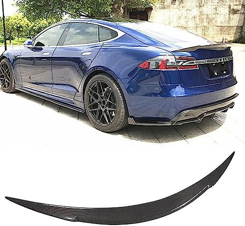 HJFeng Auto Heckspoiler für Tesla Model S 2014-2019, Kofferraumspoiler Rear Wing Car Roof Spoiler Wings Heckklappe Dachspoiler Accessories Modifikation