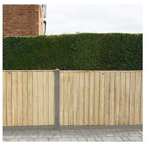 Lot de 3 panneaux de clôture traités sous pression - 1,8 x 0,9 m - Solution de clôture extérieure avec installation facile - Panneaux en bois résistants aux intempéries pour la maison et le jardin