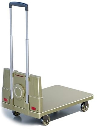 lskdnrufh Handkarre Faltbares tragbares Fahrzeug Schwerer Haushalt Transport Flatterbett Trolley Cargo -Anhänger -Objekt Handcart, um die Express -Lieferung abzuholen Sackkarre(Green,Small)