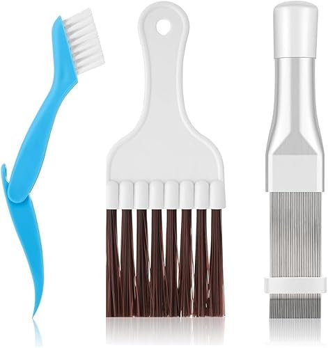 FUKPO Air Conditioning Condenser Fin Comb Dryer Cleaning Brush Set, Cleaner Dryer Brush Cleaning Slat Comb Heat Pump Dryer Air Conditioning Tumble Dryer Heat Pump Set of 3