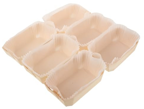 LIFKOME 1 Set Teglie da Forno Usa e Getta per Pane e Dolci Confezione Scatola per Muffin e Torte Resistente Calore e Facile da Rimuovere per Pasticcerie e Feste