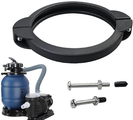 Generisch Sandfilter Pumpenklemme,Spannring Sandfilteranlage Ersatzteile,Sandfilter Pumpenklemme Ersetzen,Sandfilterklemme Mit Schrauben, Ersatzteil Für Pool Klemmkragenring Für 12 Und 14 Zoll