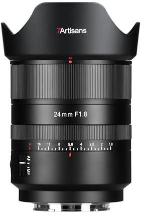 Objetivo 7artisans AutoFocus de 24 mm f/1.8, fotograma Completo, Gran Apertura f/1.8, Compatible con Modo automático/Manual para Leica/Panasonic S1, DC-S1, S5, DC-S5, LUMIX S9 y Sigma L