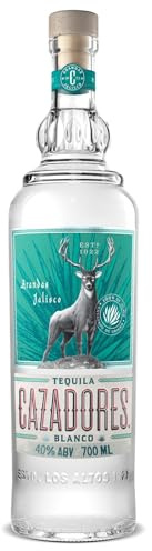 CAZADORES Tequila Blanco, 40% Alkoholgehalt, 70cl / 700ml, Doppelt Destillierter Alkohol aus 100% Blauer Weber-Agave (Packung mit 6)