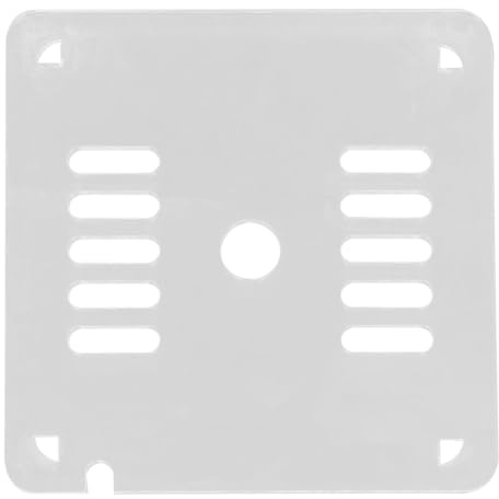 COOPHYA Akvariumlock för hoppskydd - 13,5x13,5x1,6 cm akryl med hål - För att förhindra att, reptiler och räkor kommer ut akvariet