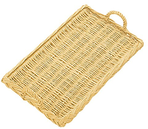 Garcia de pou Plateaux Rectangulaire Imitation Osier Pour Fromage 52,5X30X3 Cm Naturel Pp - 24 unités