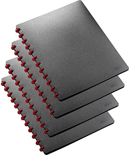 4 Stück Herlitz 5514286 Präsentationsmappe EasyFix schwarz