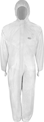 50 Stück Einwegoverall CoverBase SMS - 1, Cat III Typ 5+6, weiss, Chemikalienschutz, Asbest, Gr.: XXL