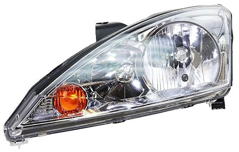 BESTPRICE ATP 1x Hauptscheinwerfer vorne links H7 / H1 mit glasklarer | Kompatibel mit: FORD FOCUS I, FOCUS I Stufenheck, FOCUS I Turnier