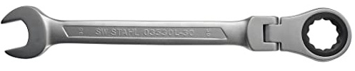 SW-Stahl 03530L-30 - Llave combinada (30 mm, con articulación)