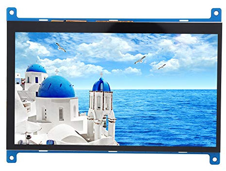 ASHATA Monitor Touchscreen da 7 Pollici, Display LED IPS HD 1024 x 600 con Touch Capacitivo multipunto, Ingresso HDMI per/BB Black e Altri Mini PC