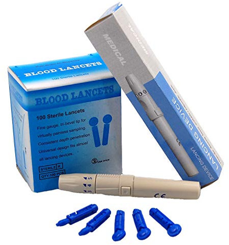 eFast Auto Lancing Device Plus 100 28-G Sterile-Tip-Lancets