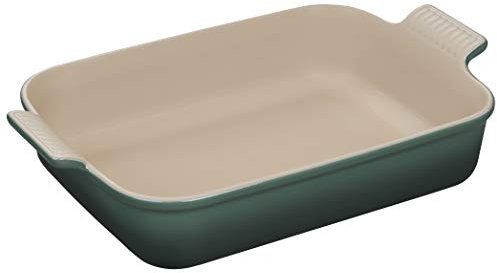 Le Creuset Steinzeug Heritage Rechteckige Auflaufform, 30,5 x 22,9 cm, Artichaut