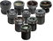 Arducam Ensemble d'objectif M12 pour appareil photo USB (1/2.7, 1/2.8, 1/2.9), téléobjectif, macro, grand angle, fisheye (20° - 180°) avec support et chiffon de nettoyage, optique tout-en-un