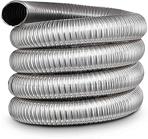 Double Layer Stainless Steel Chimney Flexible Flue Liner 150mm / 1m