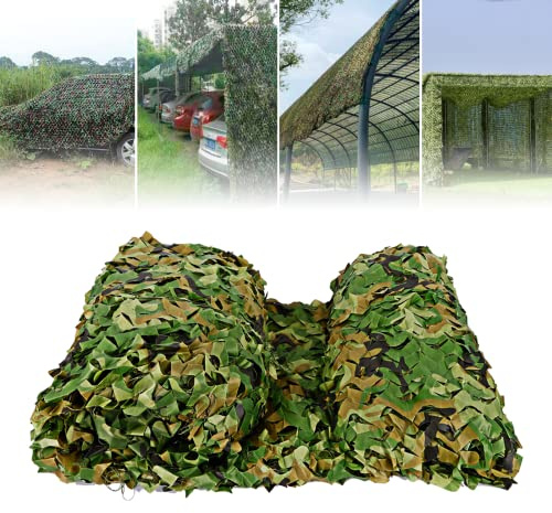 Red de Camuflaje Sombra, 4x6m Militar Decorar Malla de Camuflaje, Toldo Camuflaje Exterior, Accesorios de Camuflaje para Acampar/Decoración De La Fiesta del Tema/Cubiertas del Coche