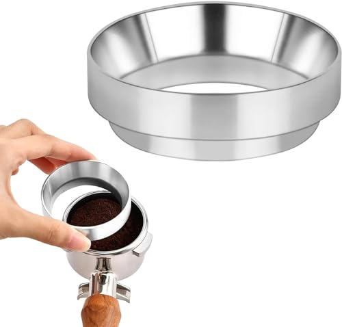 Honiwu 58 mm magnetischer Kaffeedosiertrichter, Zubehör für Espressomaschinen aus Aluminiumlegierung, Kaffeedosierringe, Biertrichter für Kaffeemaschinen