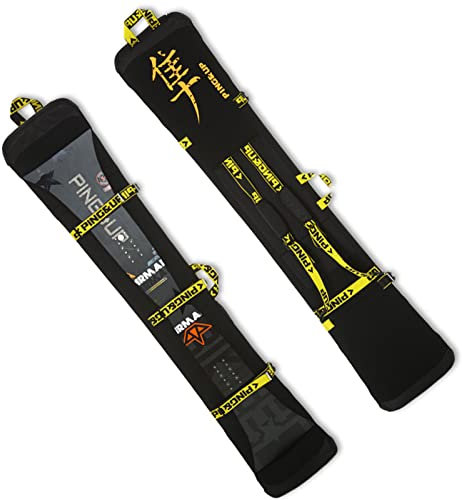 WEALTHY73 Snowboardtasche Allround-Plattenfurnierhülle Schutzhülle Tragbarer Schultergurt Verschleißfest Stoßfestes SBR-wasserdichtes Elastisches Material,Yellow,165CM