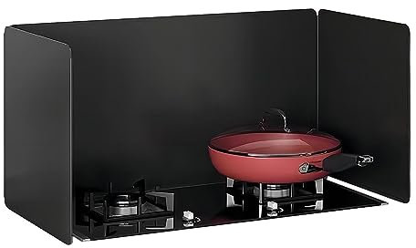 LIYI929GP Protector Antisalpicaduras De Aceite, Plegable Pantalla Cocina para Sartén, Cocina Vitrocerámica O Gas, Escudo Protector Integral Accesorios, Encimera Placa Metal Cubre Salpicaduras