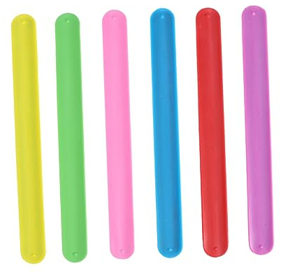 HEMOTON Braccialetti Schiaffeggiati in Silicone Colorato, 24 Pezzi Arcobaleno Per Bambini e Ragazzi, Alta Flessibilità e Resistenza, Accessori Per Feste Di Compleanno e Giochi