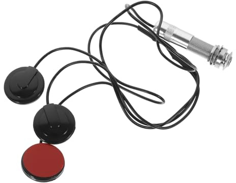 Piezo Sensor Pickup für Guzheng mit 3 Piezo Kontakten, Kunststoff, Silber | Piezo Sensor Pickup für Guzheng, Präzise Abstimmung, Bohrfreie Montage, für Gitarre Geeignet