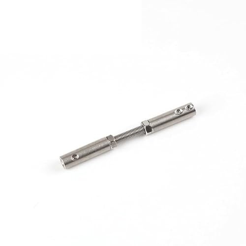 HESHUWEN Serre Cable Acier Tendeur de Goujon fileté, 10 pièces, 1/8 ''3mm, raccord aux Deux extrémités, Pince à vis à Main avec boulons à vis, Boucle for Garde-Corps de câble Serre Cable INOX