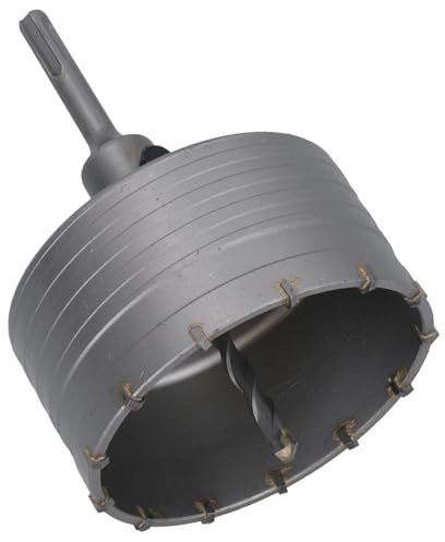 AB Tools 110 mm Kernbohrer-Adapter + Zentrierbohrer für Ziegel, Mauerwerk, Beton, TCT-Spitze (3 Count)