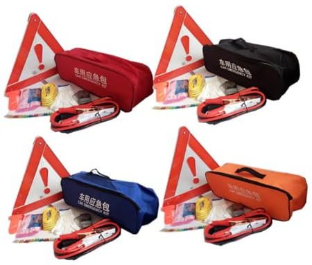 Artibetter 9 Pezzi kit d'emergenza kit di forniture per uso auto assistenza stradale kit assistenza auto